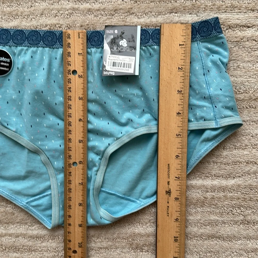 3 pairs of Jockey Panties Hip Brief, Hi-Cut, Boy Leg High-Waisted Briefs Size 6